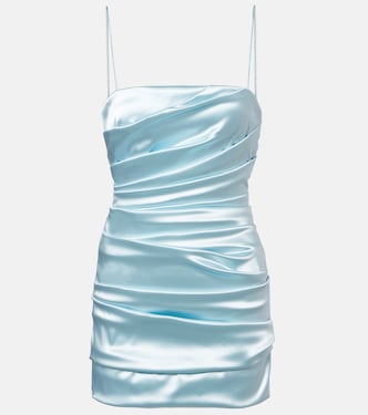 Vestido corto de satén drapeado | Dolce&Gabbana