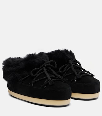 Slip-Ons Evx aus Veloursleder mit Shearling | Moon Boot
