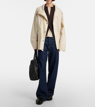 Mid-Rise Wide-Leg Jeans Arc | Agolde