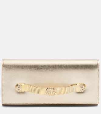 Bvlgari Tubogas metallic leather clutch | Bvlgari
