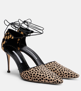 Gambis printed calf hair pumps | Manolo Blahnik