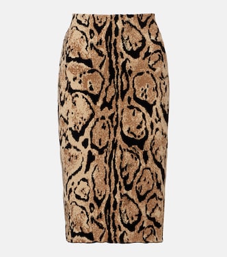 Snake-effect pencil skirt | Stella McCartney