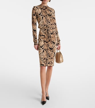 Snake-effect pencil skirt | Stella McCartney