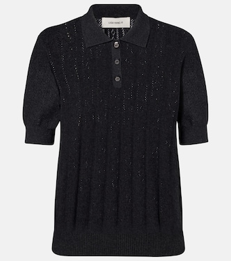 Cristine cotton and cashmere polo sweater | Lisa Yang