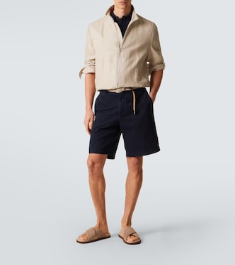 Sandalen aus Veloursleder | Brunello Cucinelli