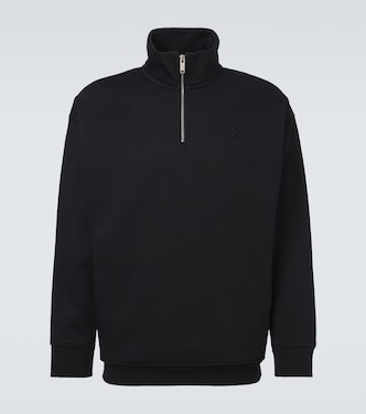 Logo cotton-blend half-zip sweatshirt | On
