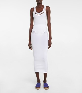 Gonna midi in tessuto tecnico | Alaïa