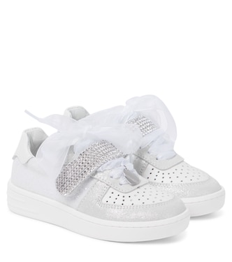 Sneakers in pelle con decorazione | Monnalisa