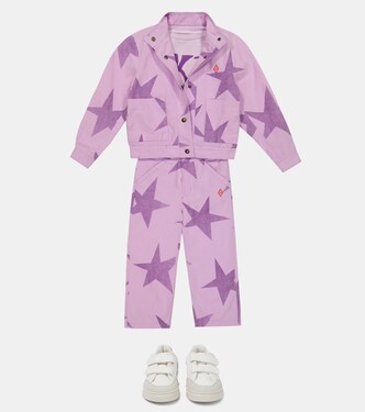 Camel printed cotton and linen pants | The Animals Observatory