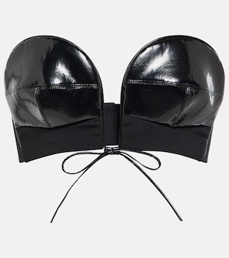 Bralette aus Lederimitat | Alaïa
