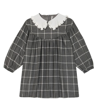 Embellished checked dress | Il Gufo