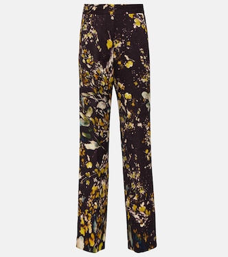 Pantaloni regular a vita alta con ricamo | Dries Van Noten