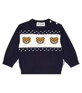 Baby - Pullover Teddy Bear a intarsio | Moschino Kids