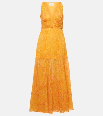 印花棉质加长连衣裙 | Giambattista Valli
