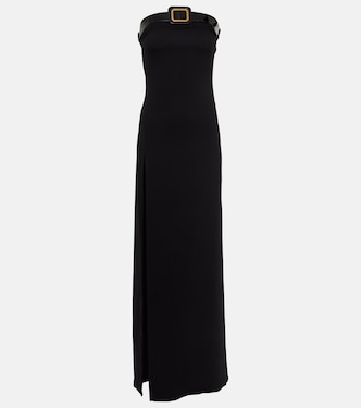Abito lungo a fascia in sablé | Tom Ford