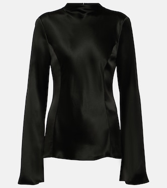 Bluse Delwyn aus Seidensatin | Gabriela Hearst