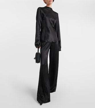 Bluse Delwyn aus Seidensatin | Gabriela Hearst