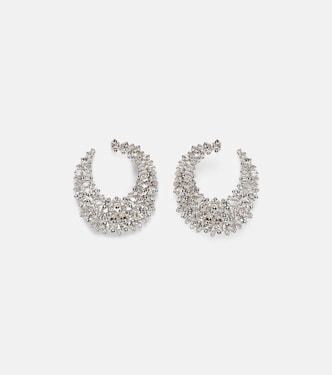 Ohrringe aus 18kt Weißgold mit Diamanten | Suzanne Kalan