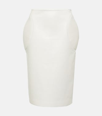 Falda tubo de piel | Alaïa