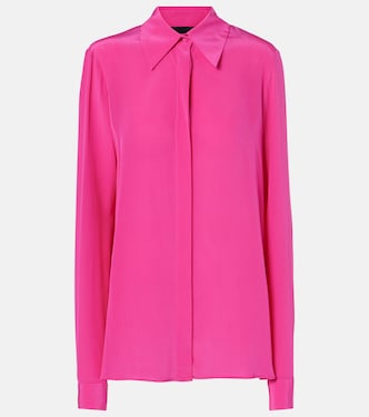Camisa Keltie de crepé de china de seda | Costarellos