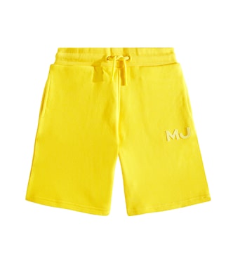 Shorts in jersey di cotone con logo | Marc Jacobs Kids