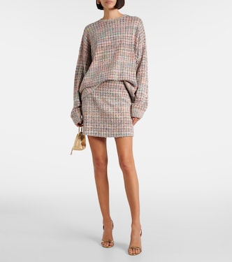 Minirock aus Bouclé mit Pailletten | Missoni