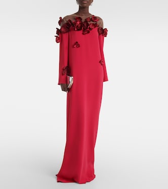 Robe Orchid aus Georgette | Oscar de la Renta