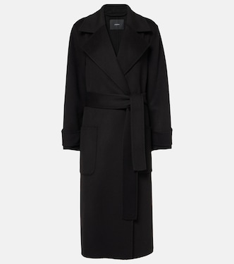 Arline wool and cashmere wrap coat | Joseph