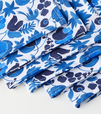 Set Wildbird Blu aus sechs Servietten | La DoubleJ