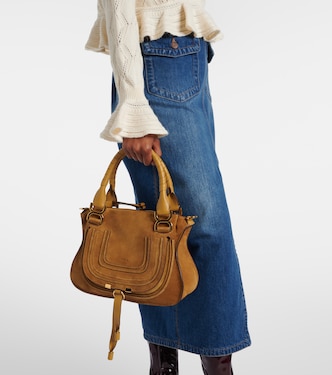 Tote Marcie Small aus Veloursleder | Chloé