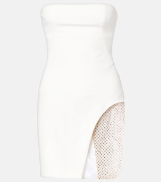 Minikleid aus Crêpe-Jersey mit Kristallen | The Attico