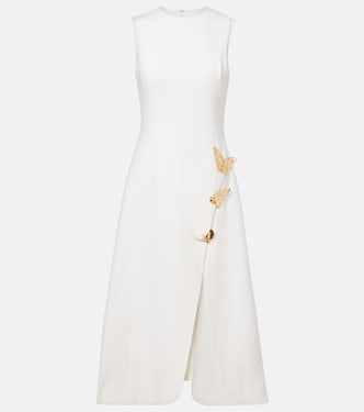 Verziertes Cocktailkleid aus einem Wollgemisch | Oscar de la Renta
