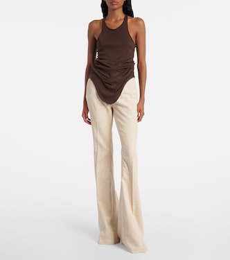 Bolan cotton and linen bootcut jeans | Rick Owens