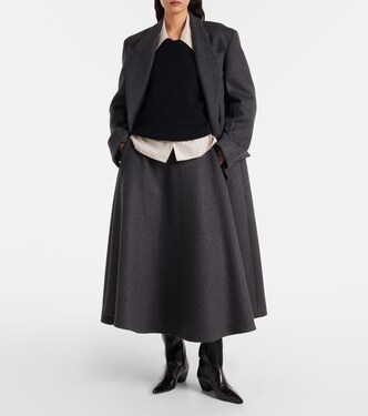 Wool-blend midi skirt | Róhe