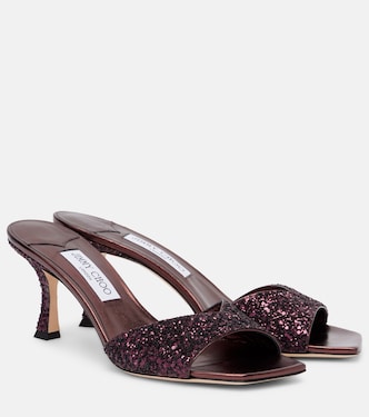 Skye 70 glitter mules | Jimmy Choo