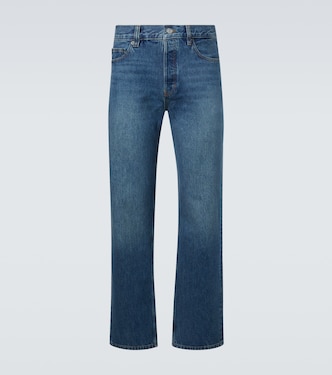 Relaxed distressed straight jeans | Frame