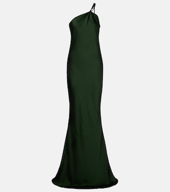 One-shoulder satin gown | Norma Kamali
