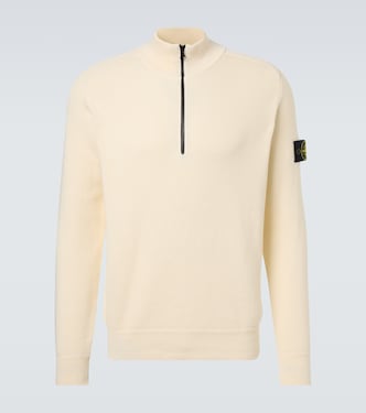 Compass cotton half-zip sweater | Stone Island