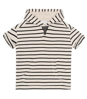 Sudadera con capucha a rayas | Brunello Cucinelli Kids