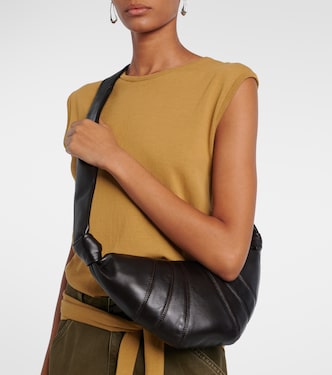 Croissant Small leather shoulder bag | Lemaire