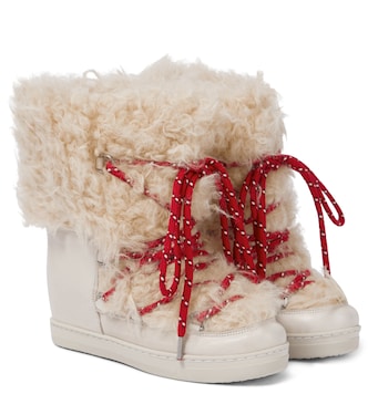 Stivaletti Nowles in shearling sintetico e pelle | Isabel Marant