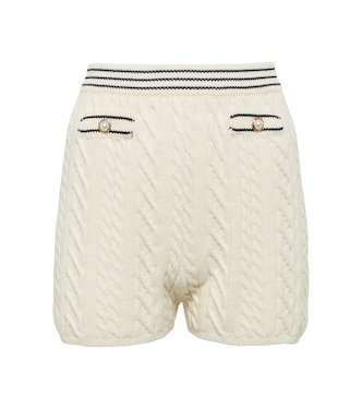 Shorts in maglia di misto cotone | Alessandra Rich