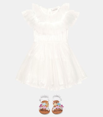 Kleid mit Pailletten | Monnalisa