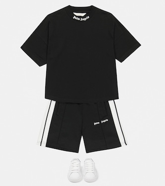 Logo cotton jersey T-shirt | Palm Angels Kids