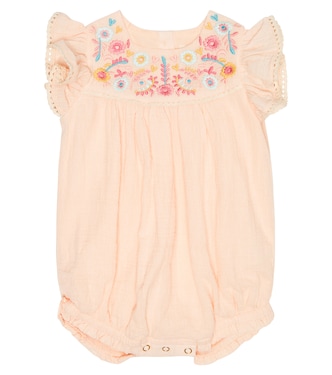 Baby - Tutina Maria in cotone con ricamo | Louise Misha