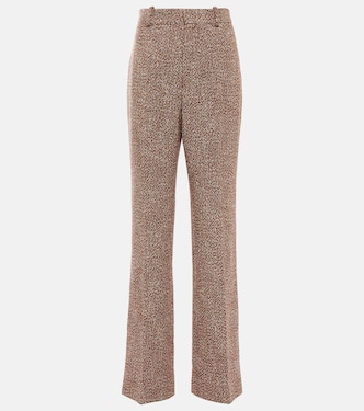 Mid-rise wide-leg tweed pants | Chloé
