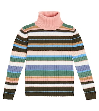 Jersey de cuello alto de lana a rayas | Il Gufo