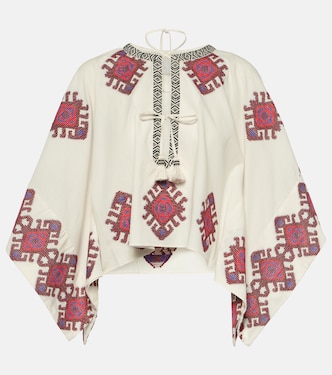 Fringed cotton top | Johanna Ortiz