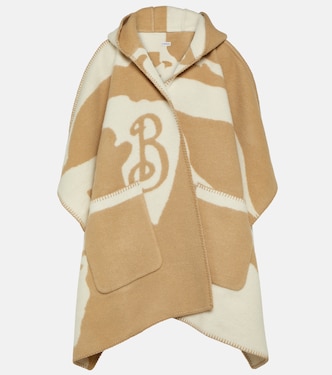 Mantella in lana con stampa | Burberry