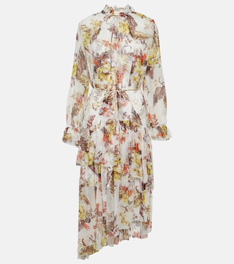 Matchmaker floral tiered midi dress | Zimmermann